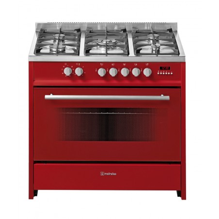 Cocina Meireles E911R Rojo but 90cm