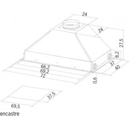 Campana Mepamsa Smart Pro r.200.303 inox 72cm