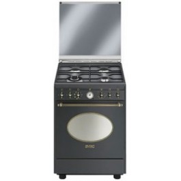 Comprar Cocina Smeg CO68GMA8 Antracita / Laton gas 60cm clase A Oferta Outlet