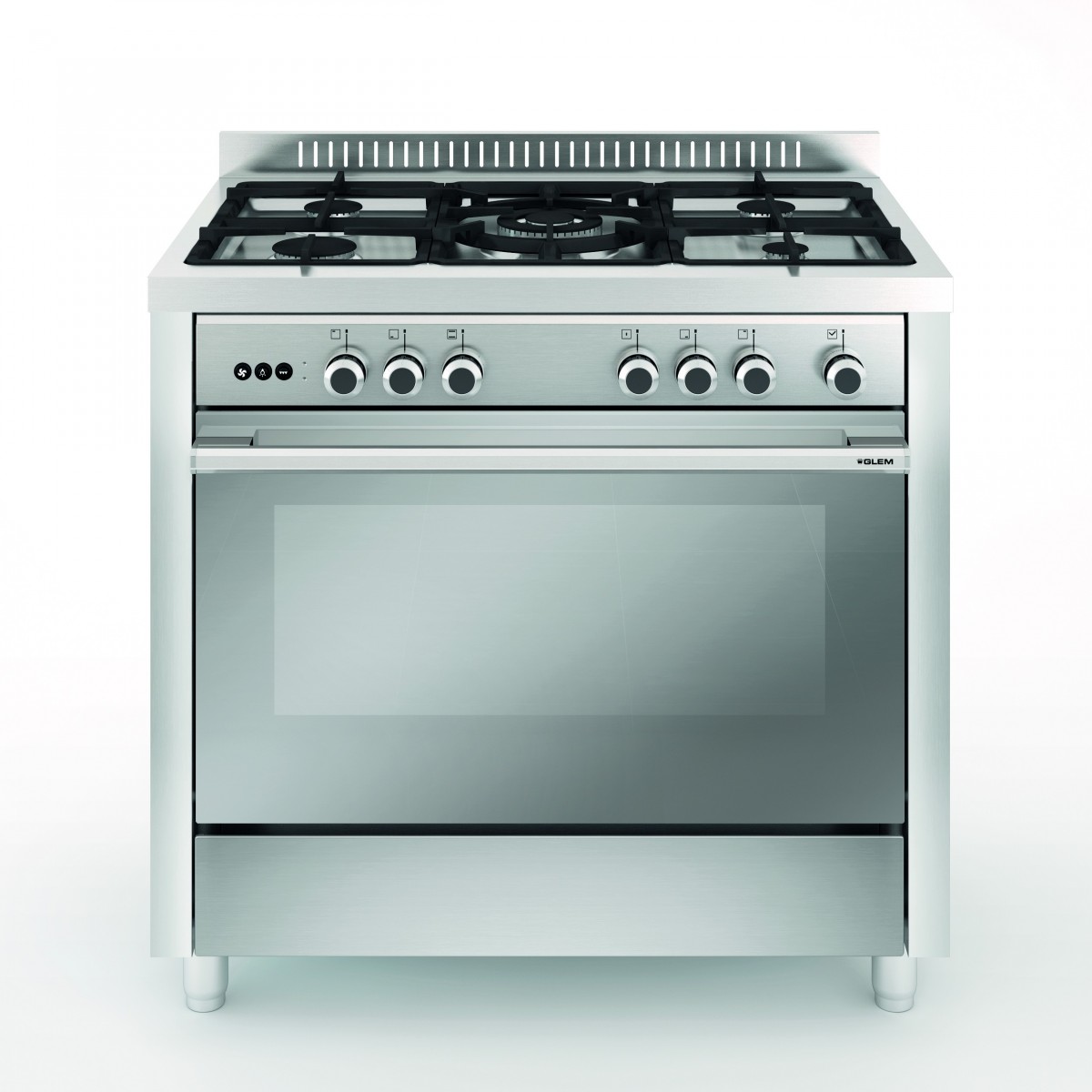 Cocina Vitrokitchen MX96IB-VS GLEM mod.Matrix Inox 90x60 butano