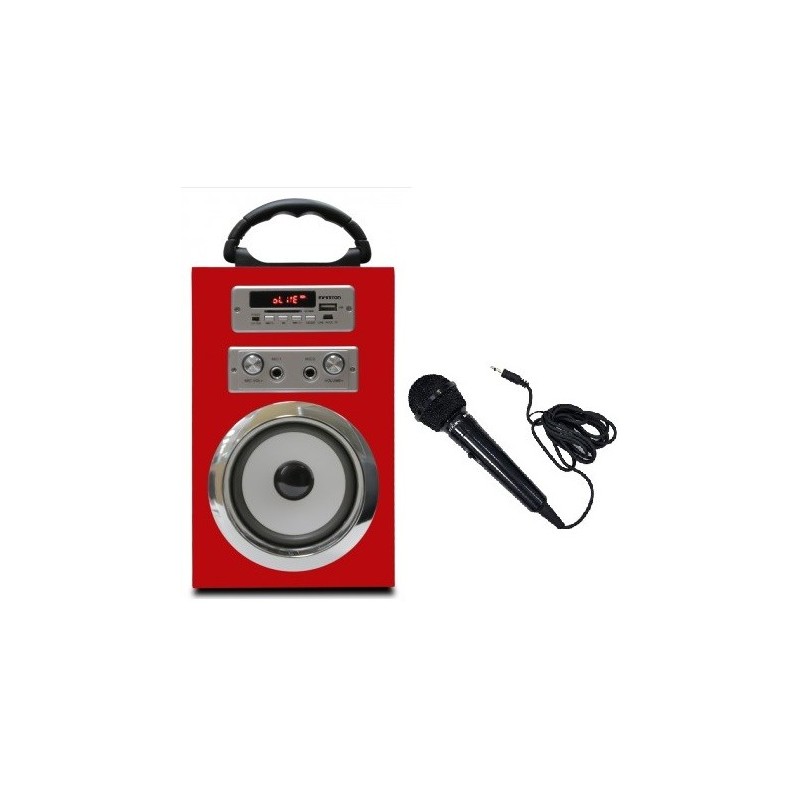 Altavoz Portatil Infiniton K8 Rojo de 5W Bluetooth