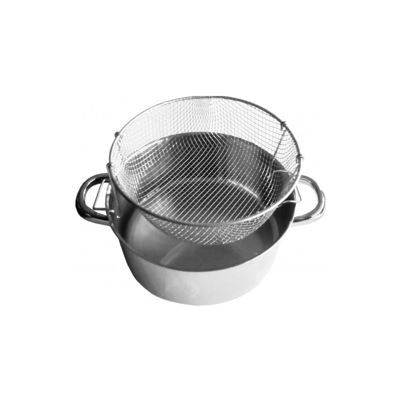 Olla Freidora Artame de 24cm Inox