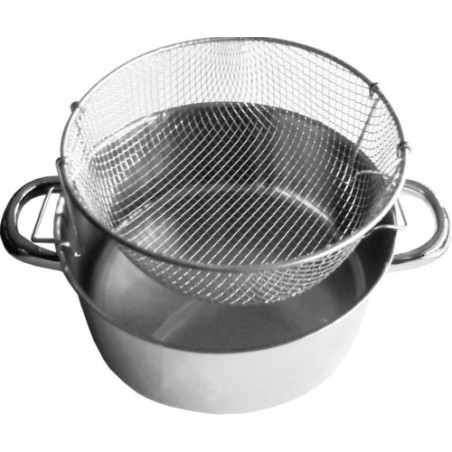 Olla Freidora Artame de 24cm Inox