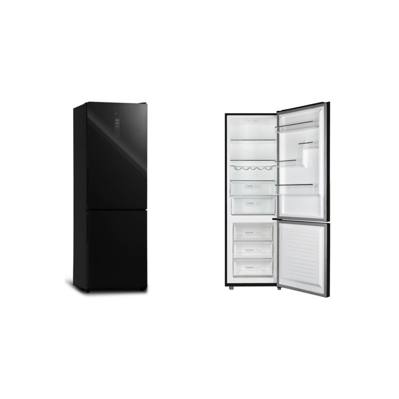 Frigorifico Combi Infiniton FGC859BC 185cm No Frost Cristal Negro