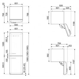 SMEG FAB32RCR3 Crema Dcha