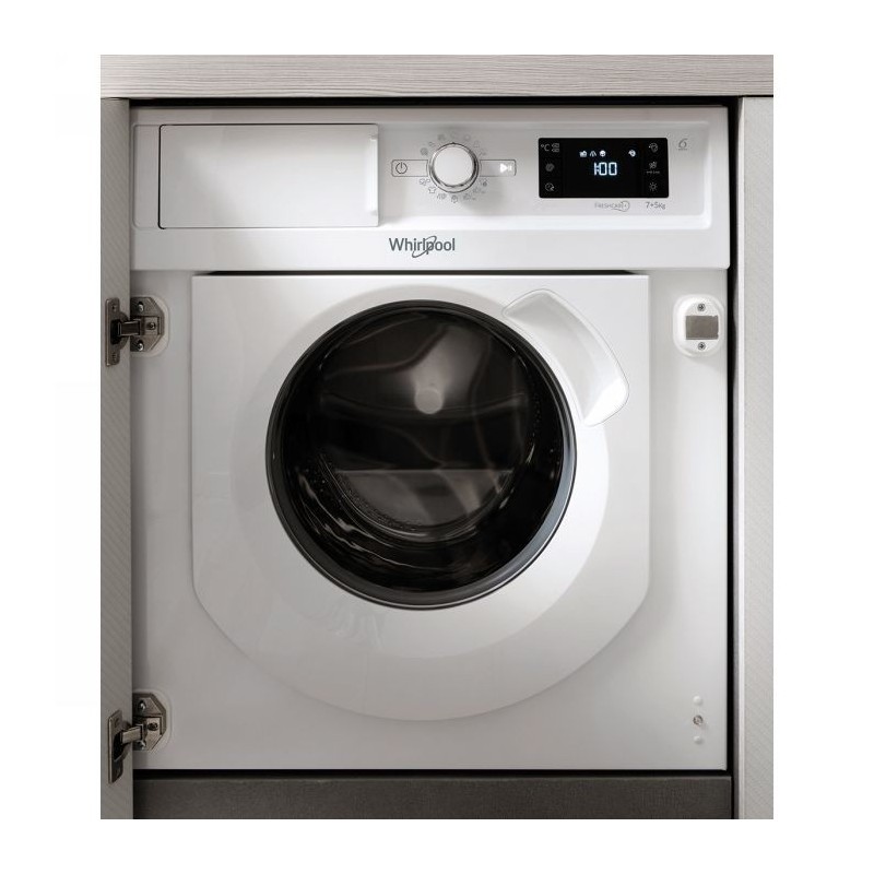 OFERTA: Lavasecadora Integrable Whirlpool BIWDWG75125EU 7/5kg 1200r...