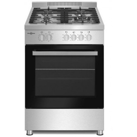 Cocina Vitrokitchen Pf6060ib 4fuegos Gas butano 60x60 inox