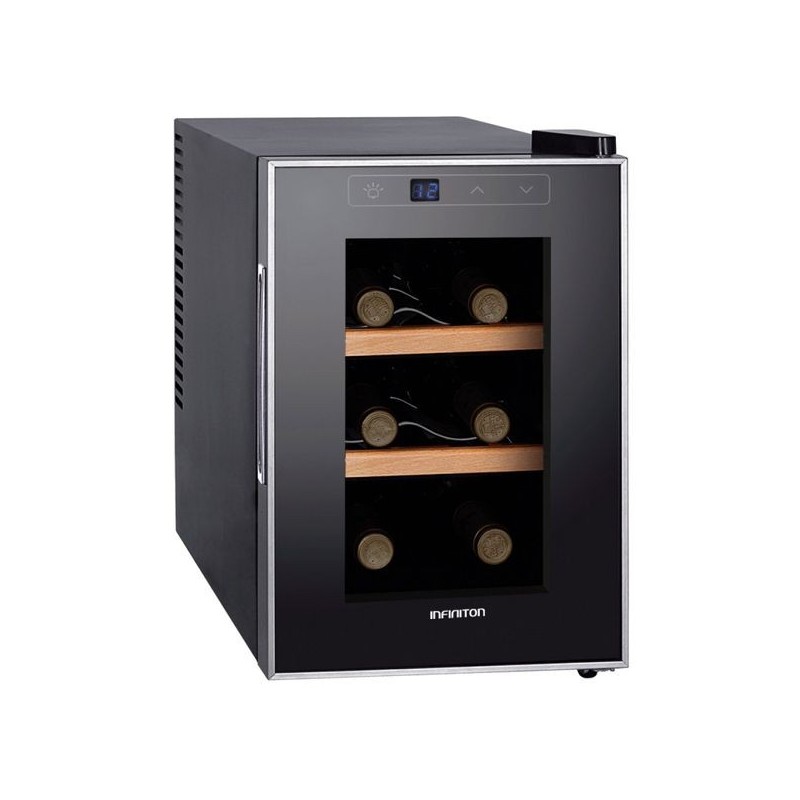 Vinoteca Infiniton WCL-6T de 6 botellas clase A++ Negra