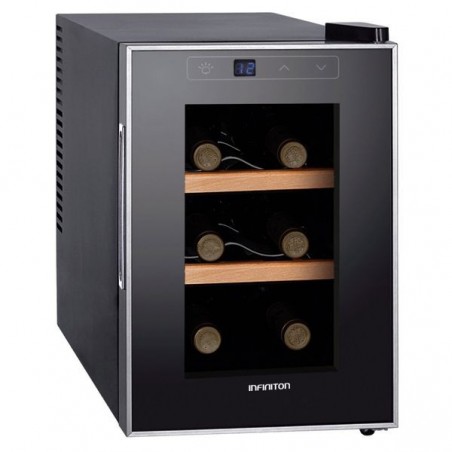 Vinoteca Infiniton WCL-6T de 6 botellas clase A++ Negra