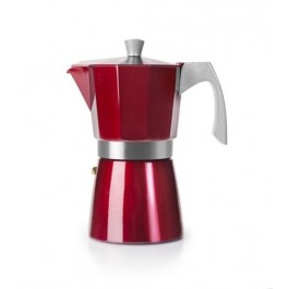 Comprar Cafetera Italiana Ibili 623209 Evva roja 9tz Oferta Outlet