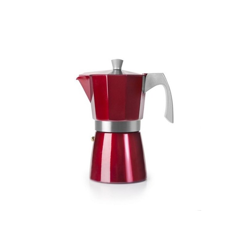 Cafetera Italiana Ibili 623209 Evva roja 9tz