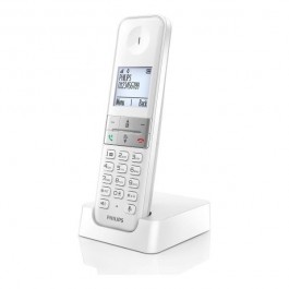 Comprar Teléfono inalámbrico single Philips D4701W Dect white Oferta Outlet