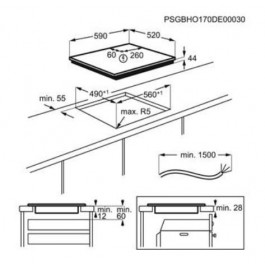 Placa de induccion Zanussi ZITN634K 60cm