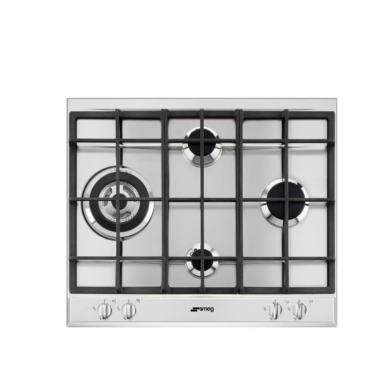 Placa de gas Smeg P261XGH inox de 60cm