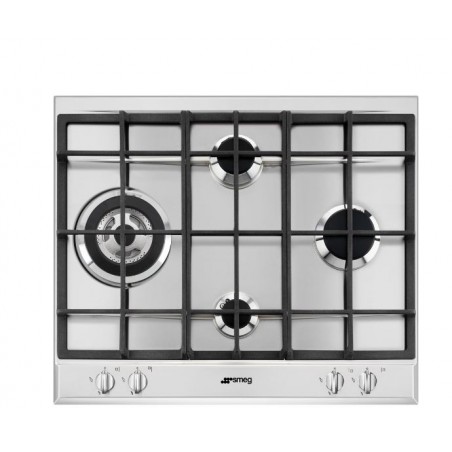 Placa de gas Smeg P261XGH inox de 60cm