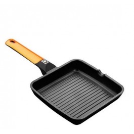 Grill Bra Orange, A281422, 22x22 cm., con rayas,