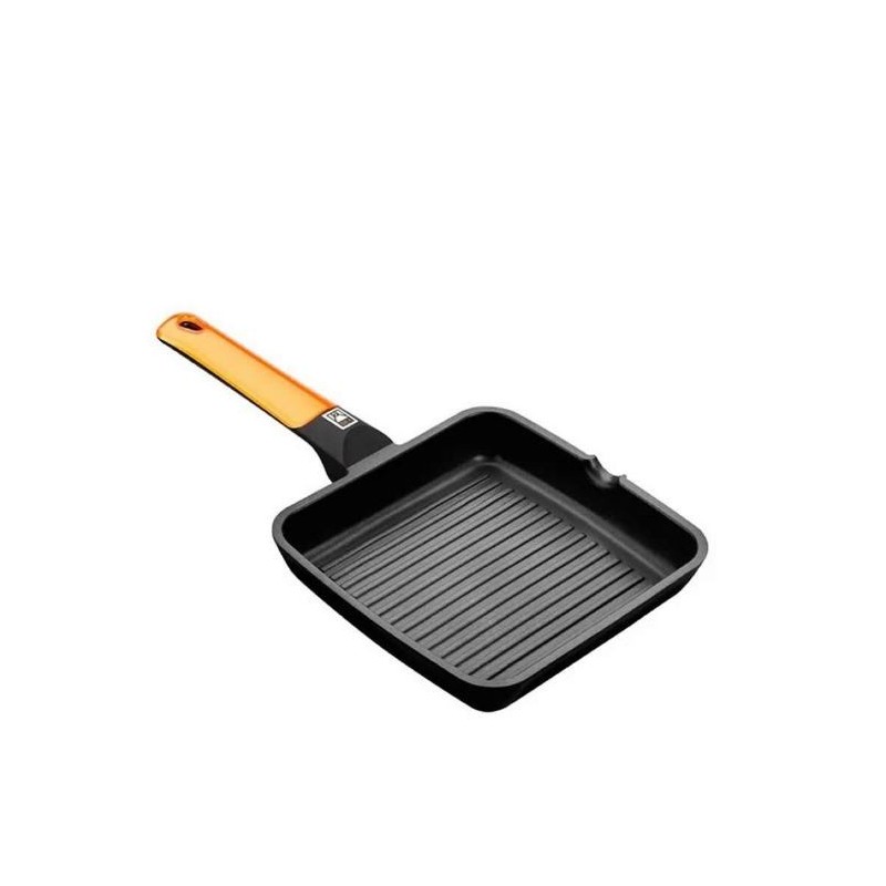 Grill Bra Orange, A281422, 22x22 cm., con rayas,