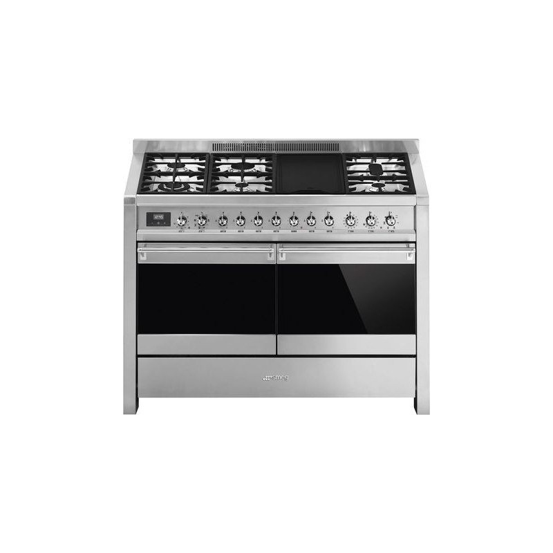 Cocina Smeg A4-81 Gas 120cm Inox Natural 2 hornos