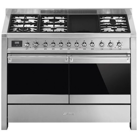 Cocina Smeg A4-81 Gas 120cm Inox Natural 2 hornos