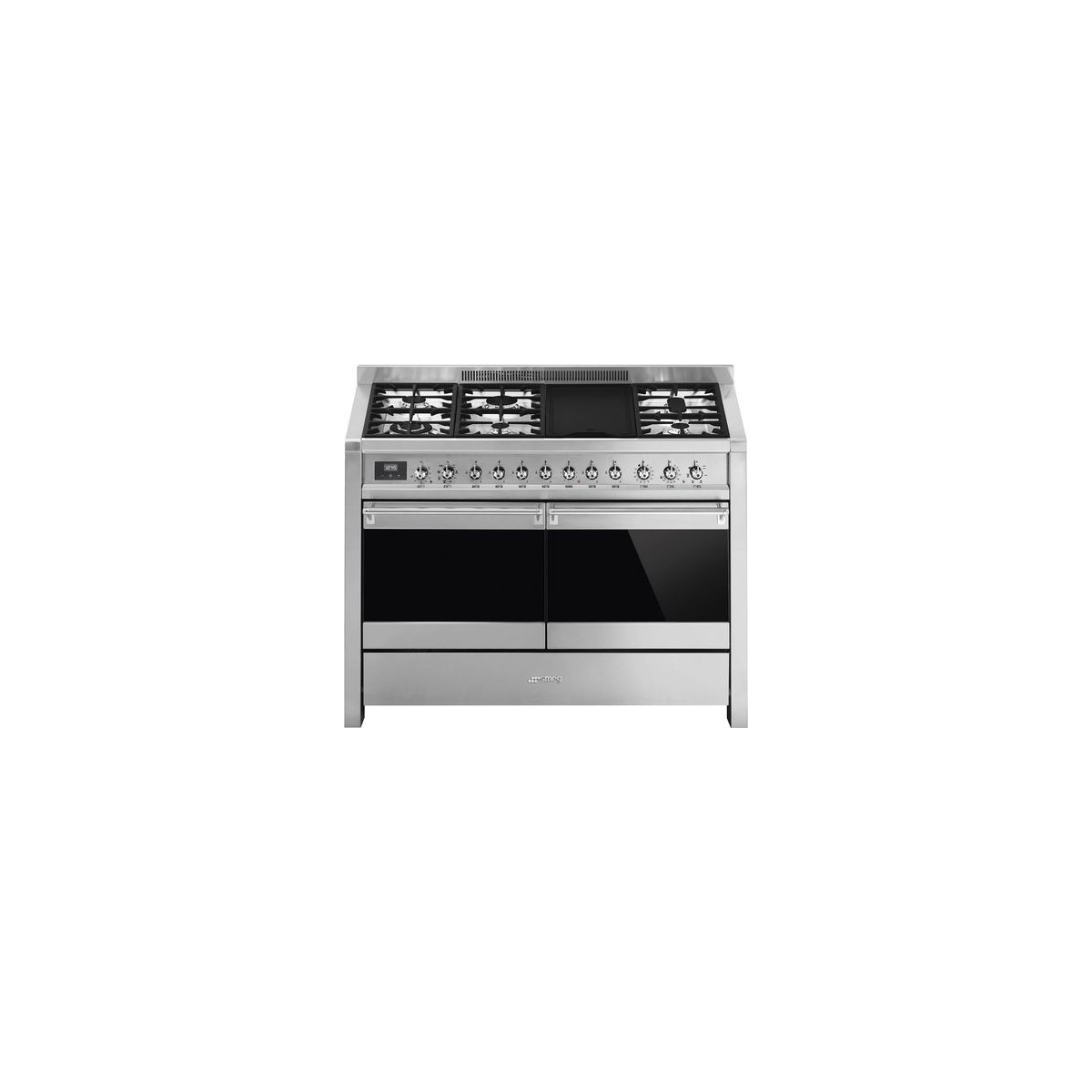 Cocina Smeg A4-81 Gas 120cm Inox Natural 2 hornos