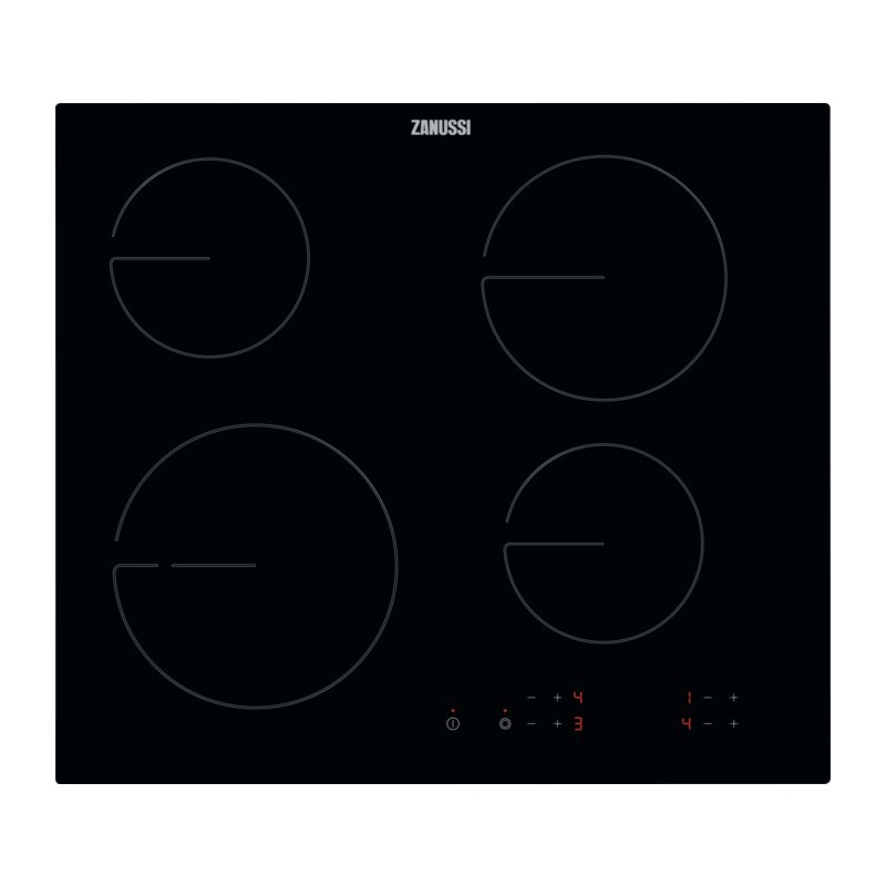 Placa Vitrocerámica Zanussi ZHRN642K de 60 cm Negro