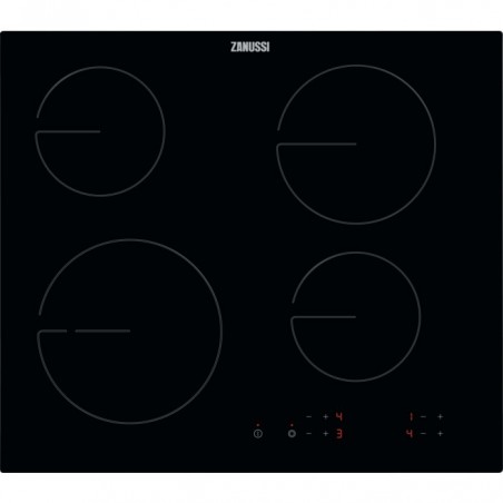 Placa Vitrocerámica Zanussi ZHRN642K de 60 cm Negro