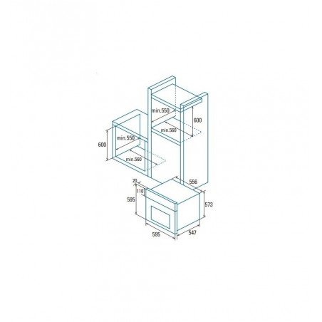 Horno Cata SES7104 WH de 60cm Blanco