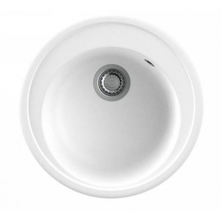 Fregadero Nodor 4078 NorGranite Oval de 51cm Blanco