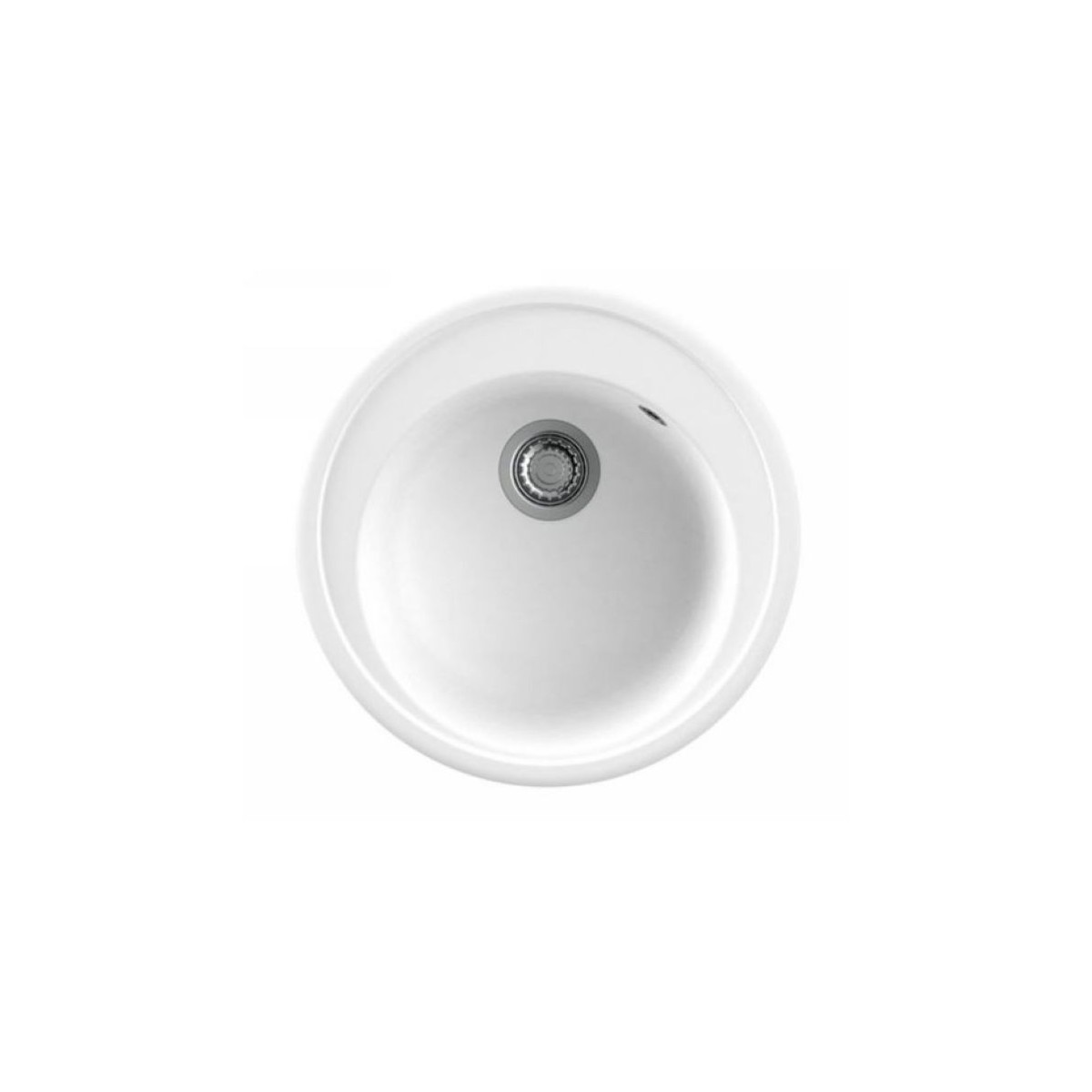 Fregadero Nodor 4078 NorGranite Oval de 51cm Blanco