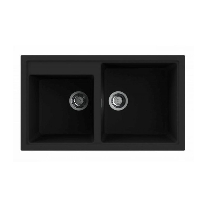 Fregadero Nodor 4070 NorGranite de 86x50cm Negro