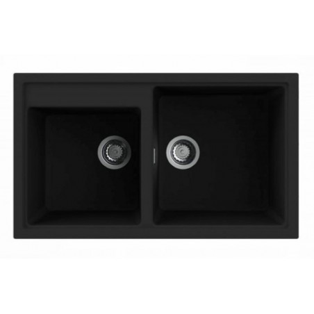 Fregadero Nodor 4070 NorGranite de 86x50cm Negro