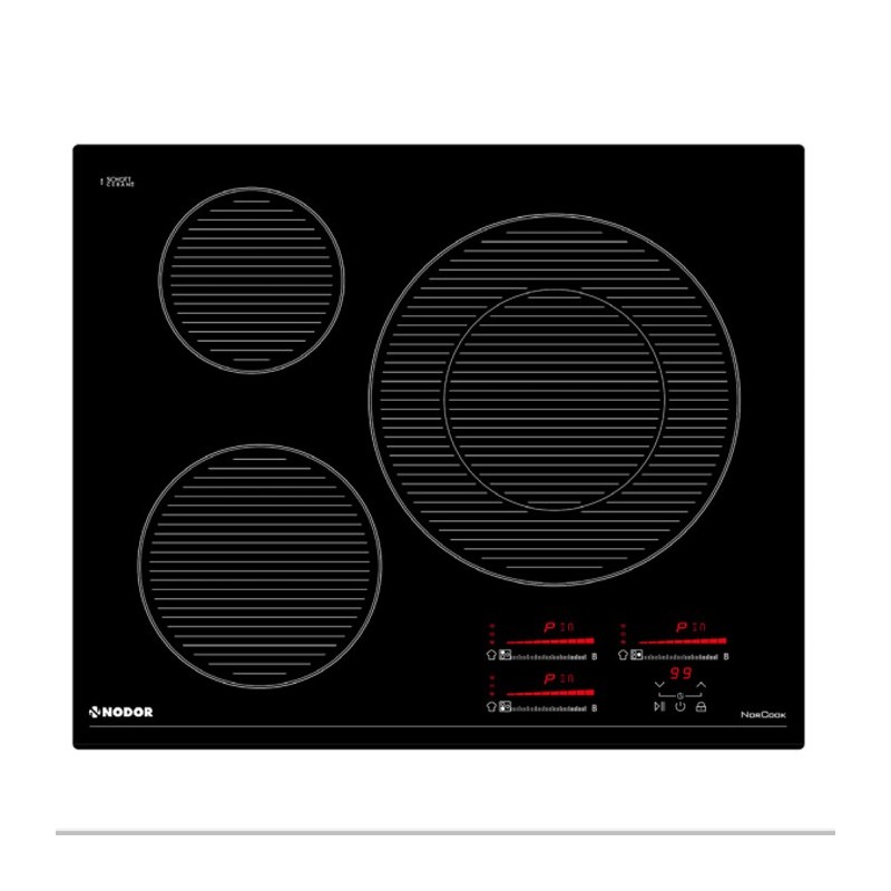 Placa de Induccion Nodor 4119 NorCook de 60cm 3 zonas