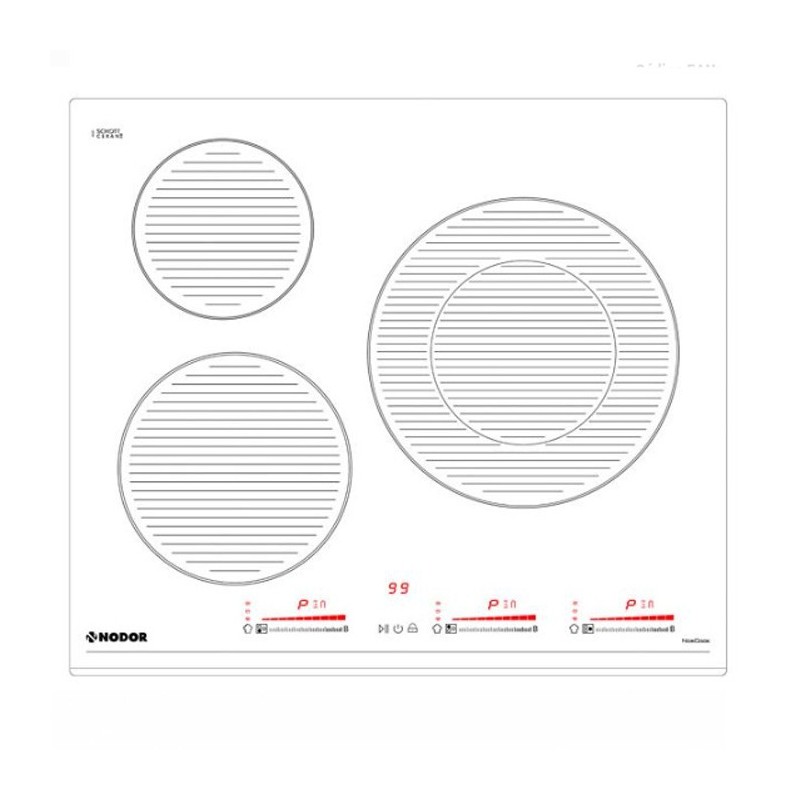 Placa de Inducción Nodor IHN6320SW de 60cm 3 Zonas
