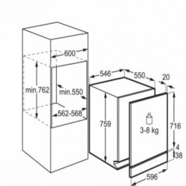 Lavavajillas AEG FSE63307P Integrable 55cm 12 servicios A+++