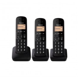 Comprar Teléfono PANASONIC KX-TGB613SPB Trio Negro Oferta Outlet