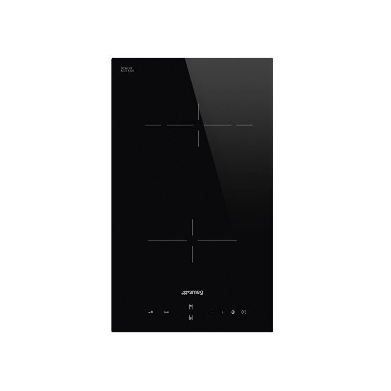 Placa Vitrocerámica SMEG SE232TD de 30cm Negro