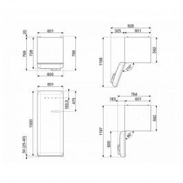 Frigorifico 1puerta Smeg FAB28LPK5