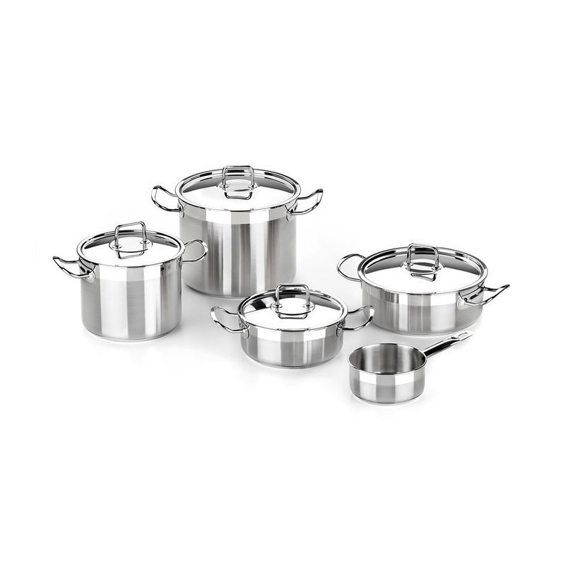 Bateria de cocina Bra Profesional A349908, 5 piezs