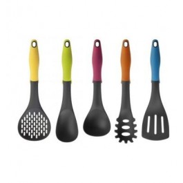 Set 6 Utensilios Ibili 740500 Nylon Mas Soporte Ful Color 