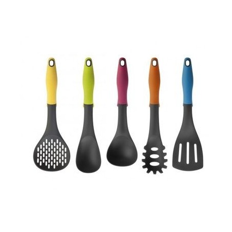 Set 6 Utensilios Ibili 740500 Nylon Mas Soporte Ful Color 