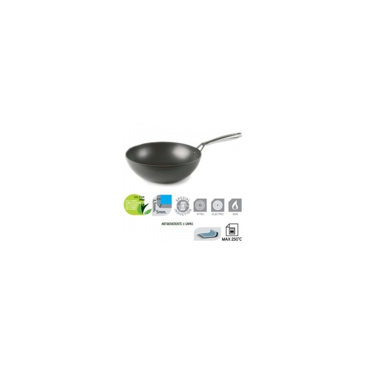 Sartén Ibili Titan Wok Aluminio Fundido 30 Cm