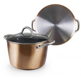 Comprar Olla Ibili Natura Copper Efecto Piedra Con Tapa 0.20X12.9 Cm  Oferta Outlet