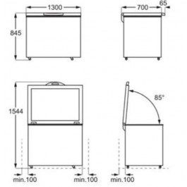 Congelador horizontal AEG AHB538E1LW 371L A++