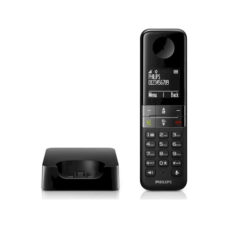 Teléfono Sobremesa Philips D4701B/34 Negro