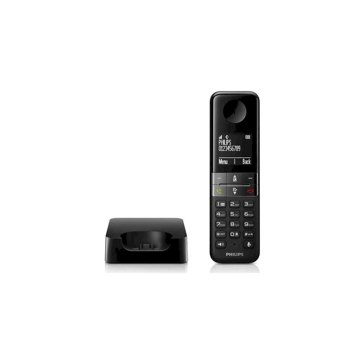 Teléfono Sobremesa Philips D4701B/34 Negro