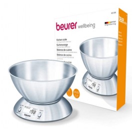 Bascula de cocina Beurer KS54 de 1kg con tazon de acero inoxidable