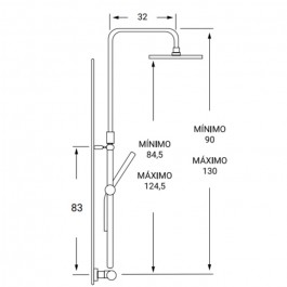 Grifo baño Nova SQ50ROC30