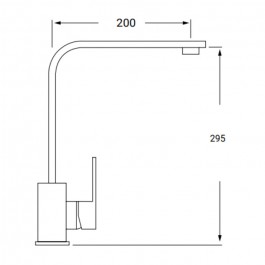 Grifo monomando fregadero recto Nova fr01