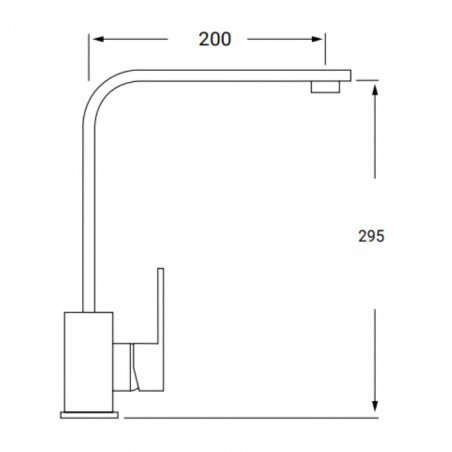 Grifo monomando fregadero recto Nova fr01