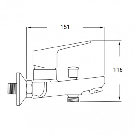 Grifo baño Nova NI03